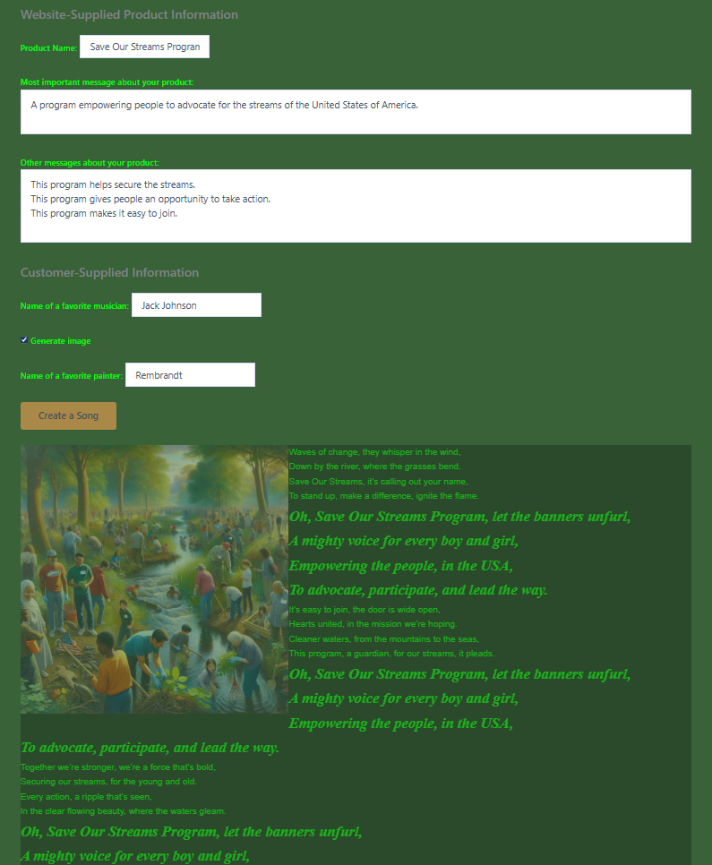 lyrical customer engagements nonprofit